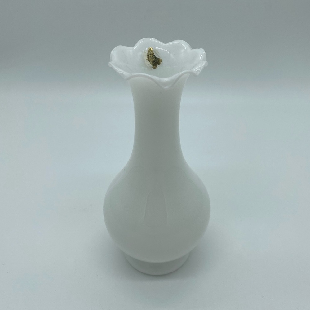 Westmoreland milk glass vase